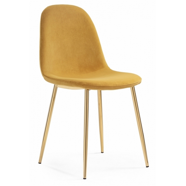 

Стул Woodville на металлокаркасе Lilu 1 yellow / gold 15371, Lilu 15371