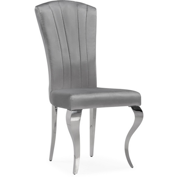 

Стул Woodville на металлокаркасе Sally dark grey / steel 15385, Sally 15385