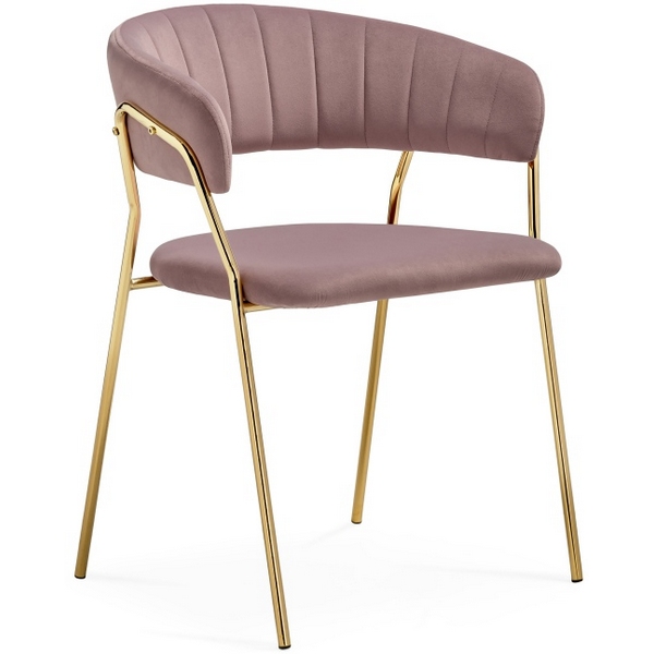 

Стул Woodville на металлокаркасе Kamelia 1 light purple /gold 15474, Kamelia 15474