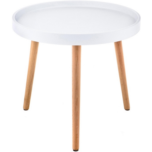 

Журнальный столик Woodville Hof 50х45 white / wood 15568, Hof 15568