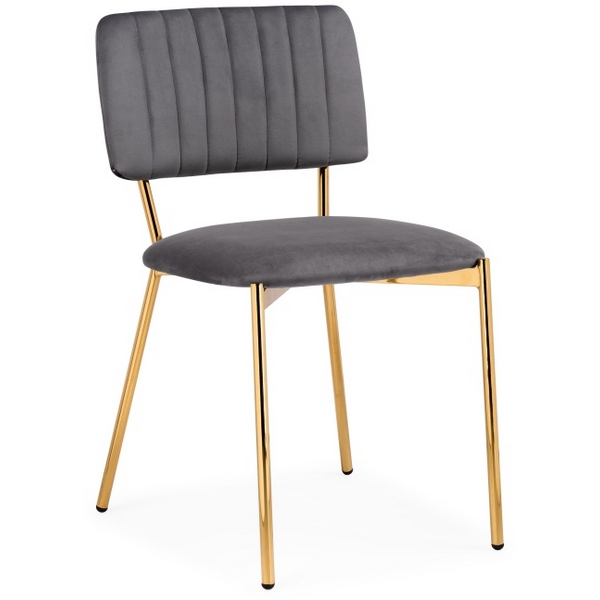 

Стул Woodville на металлокаркасе Armond dark gray / gold 15649, Armond 15649