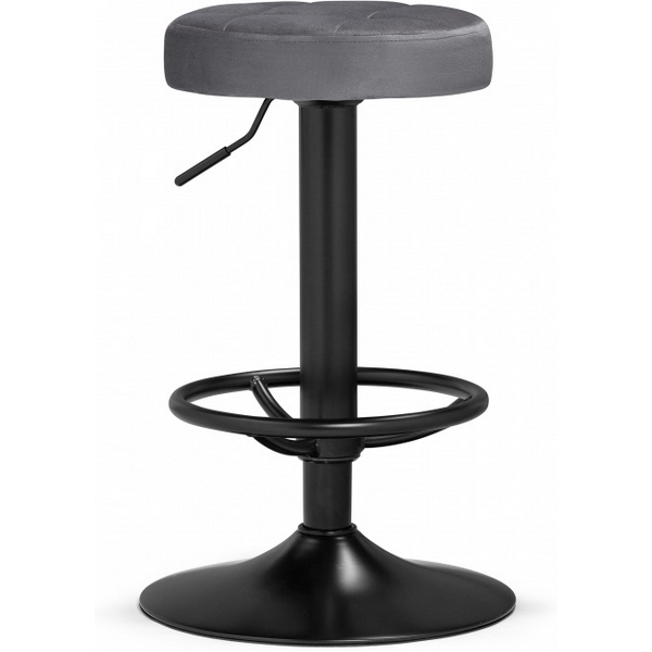 

Барный стул Woodville Marun dark gray / black (Велюр) арт.15674, 15674