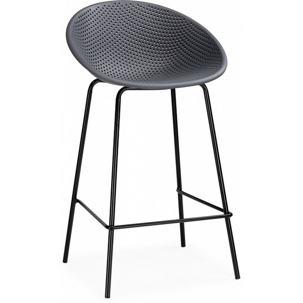 

Барный стул Woodville Zeta dark grey / black, Уин 15702