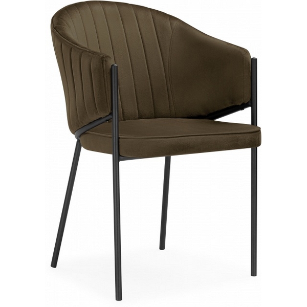 

Стул на металлокаркасе Woodville Kortni сappuccino / black, Kora 15704