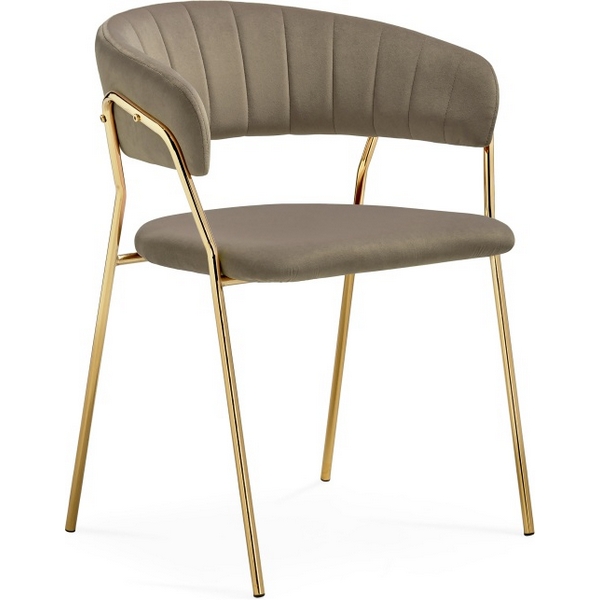 

Стул на металлокаркасе Woodville Kamelia 1 cappuccino / gold, Kamelia 15716