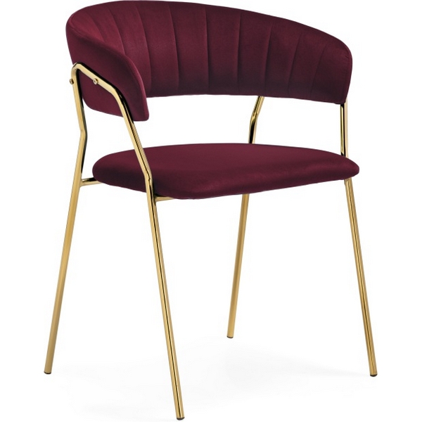 

Стул на металлокаркасе Woodville Kamelia 1 wine red / gold, Оиши 15717