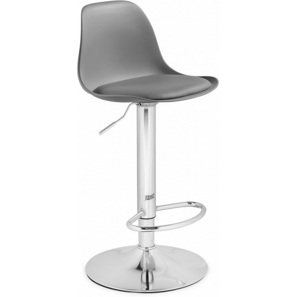 

Барный стул Woodville Soft gray / chrome, Уриф 15747