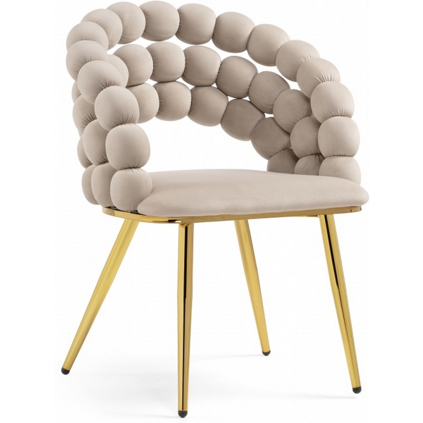 

Стул на металлокаркасе Woodville Ball beige / gold, Ball 15764