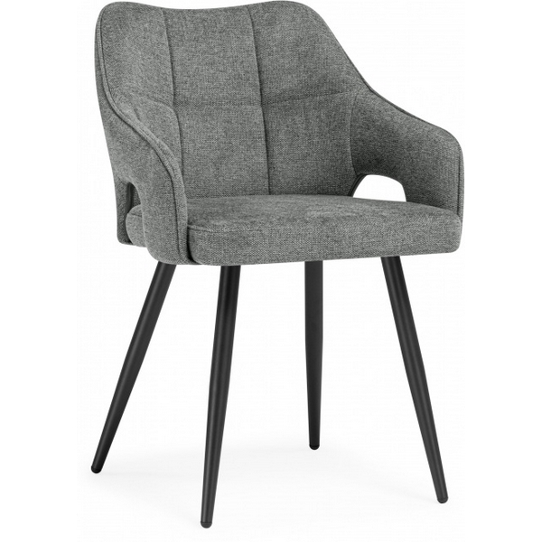 

Стул на металлокаркасе Woodville Hera dark gray / black арт.15843, 15843