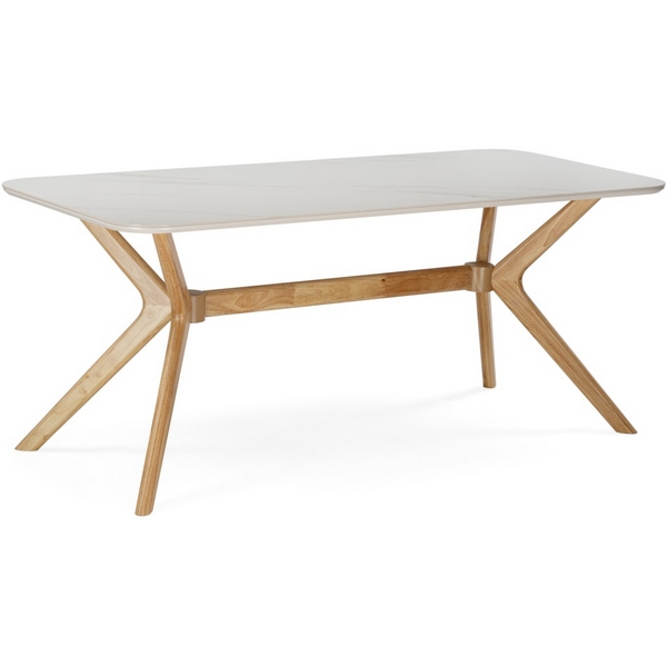 

Кухонный стол Woodville Unika 180x80 белый спеченный камень / светлое дерево, 15920