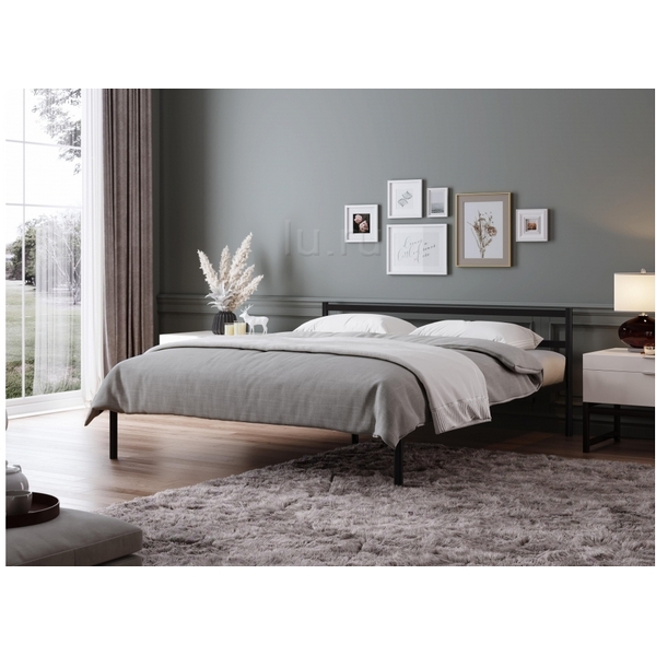 

Полутораспальная кровать Woodville Фади 120х200 черная 491584, Черный, Фади 491584