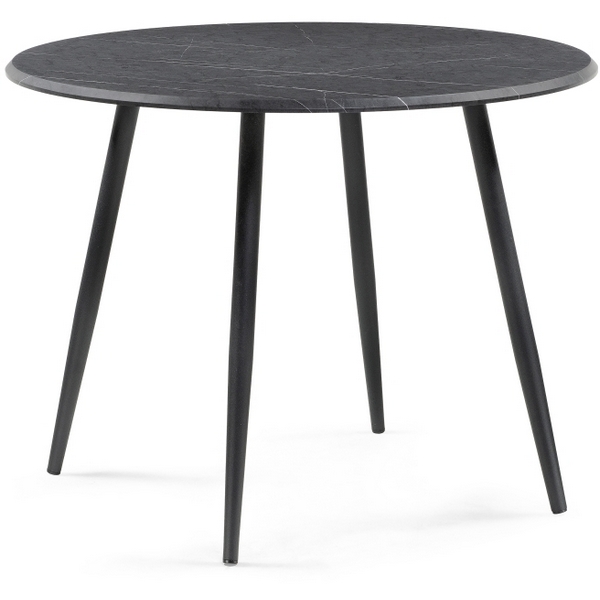 

Деревянный стол Notta Абилин 100х76 мрамор черный / черный матовый 507222, Абилин 507222