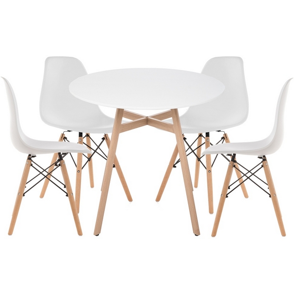 

Обеденная группа Woodville Гуанора 80 white / wood 527490, Гуанора 527490