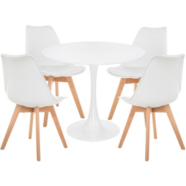 

Обеденная группа Woodville Зарту white / wood 528186, Зарту 528186