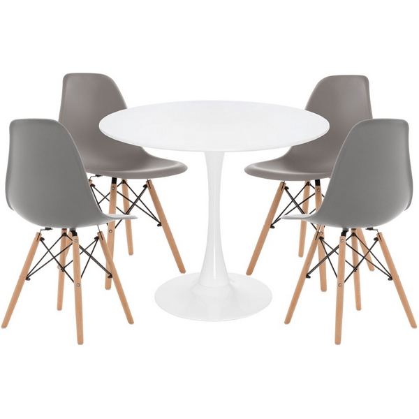 

Обеденная группа Woodville Авина gray / white 528188, Авина 528188