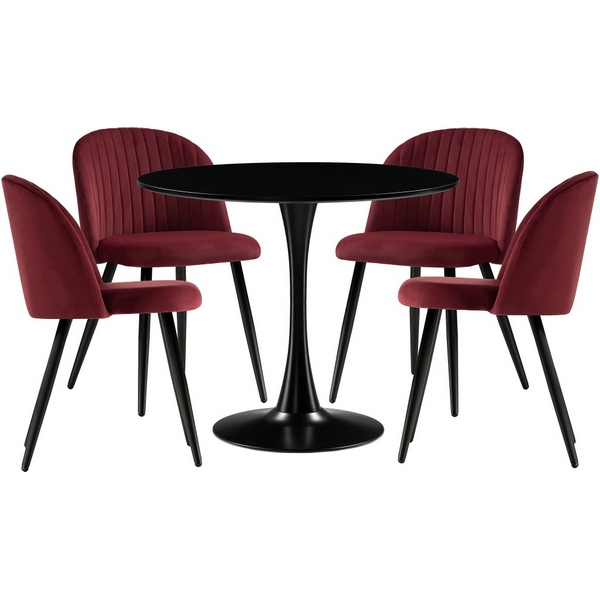 

Стол кухонный Woodville Аринай wine red / black, Телма 528367