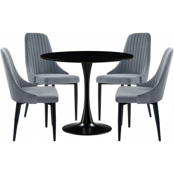

Стол кухонный Woodville Телма gray / black, Телма 528368