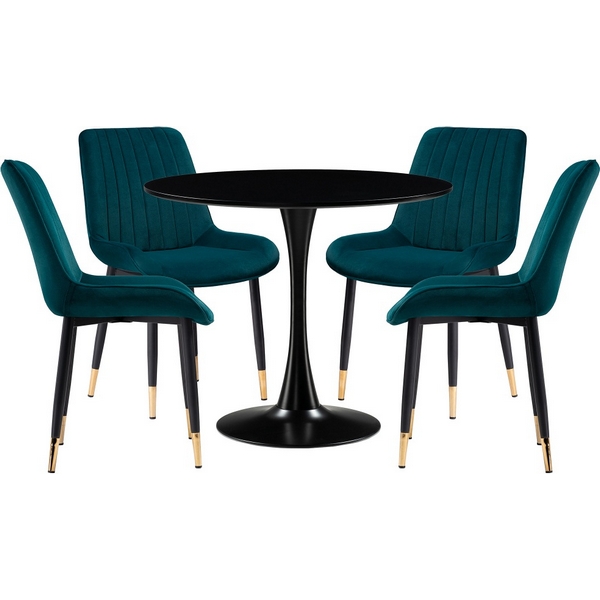 

Стол кухонный Woodville Араму green / black / gold, Аринай 528370