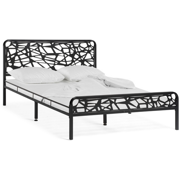 

Двуспальная кровать Woodville Кубо 160х200 черный 533096, Кубо 533096
