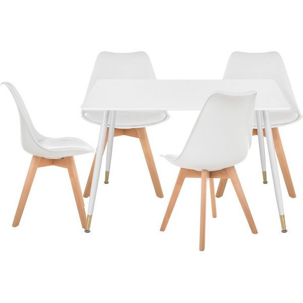 

Стол кухонный Woodville Акура white / wood, Эрнол 533225