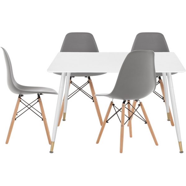 

Стол кухонный Woodville Мелисанта white / gray, Мелисанта 533227