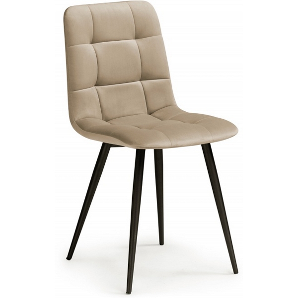 

Обеденный стул Notta Чилли К бежевый velutto 05 / черный (Велюр) арт.538152, 538152