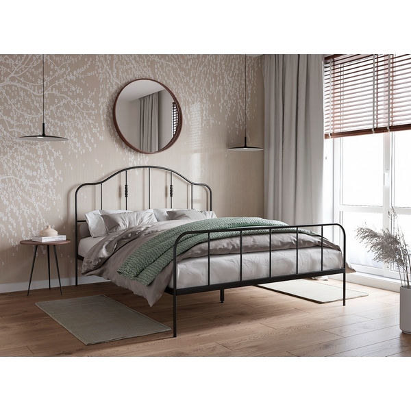 

Кровать Woodville Милена 160х200 черная, Морика 539208