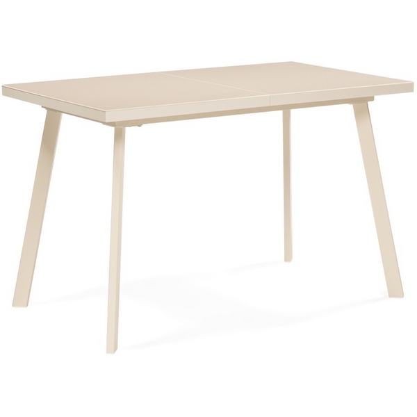 

Стеклянный стол Woodville Маккензи 120(150)х70х77 кремовый 551089, Маккензи 551089