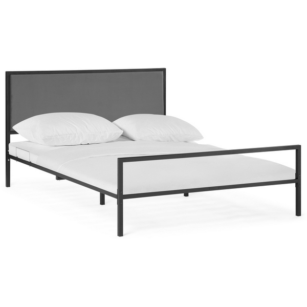 

Двуспальная кровать Woodville Эгерт 160х200 черный / antracite 552923, Эгерт 552923