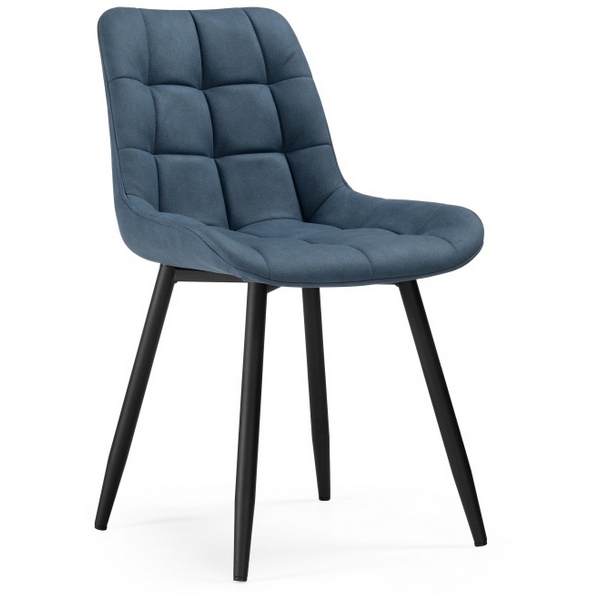 

Стул Woodville на металлокаркасе Челси К синий graf 9 / черный 553576, Челси 553576