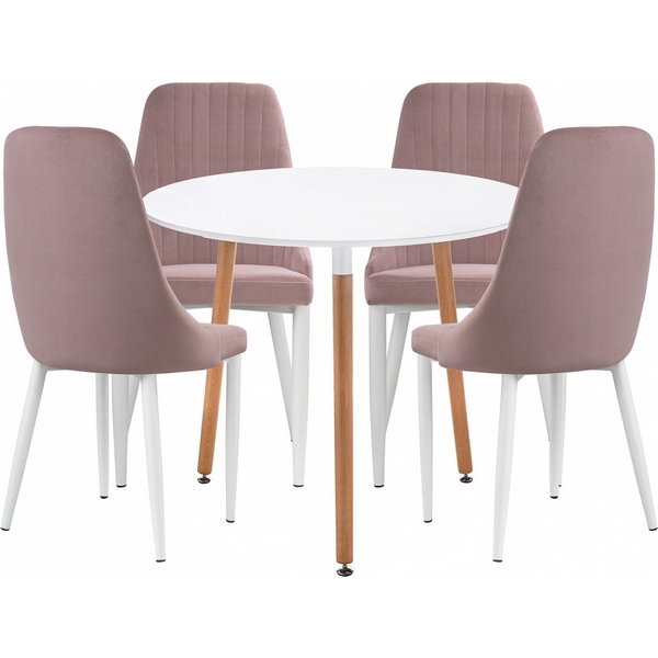 

Стол кухонный Woodville Уин 80 white / light purple, Уин 579105