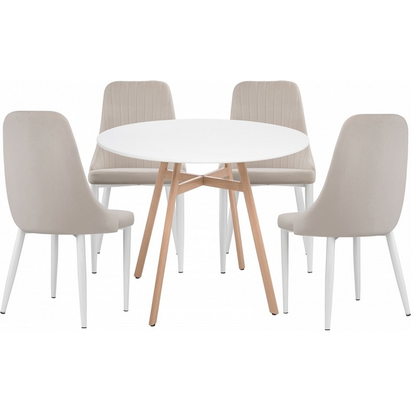 

Стол кухонный Woodville Ада white / beige, Ада 579116