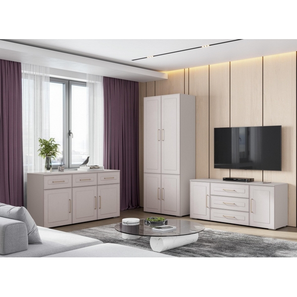 

Стенка Woodville Мотру кашемир / шампань комплектация 2 арт.584208, 584208