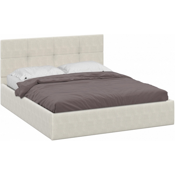 

Двуспальная кровать Манака 160 (Манака 160х200 бежевая) Woodville арт.585396, Манака 585396