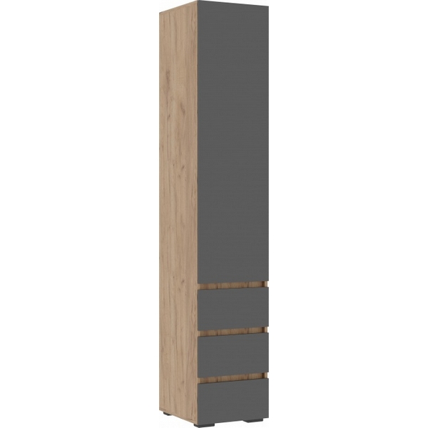 

Шкаф Элла ПН 3 (Элла ПН 03 серый графит / дуб крафт золото) Woodville арт.586707, Элла 586707