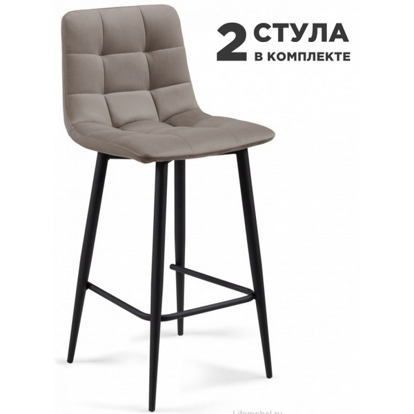 

Барный стул Notta Симпл (Металл, Велюр/Черный) арт.589982, Симпл 589982