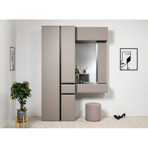 

Прихожая Mobi Сейдиль антрацит / веллюто капучино арт.602688, 602688