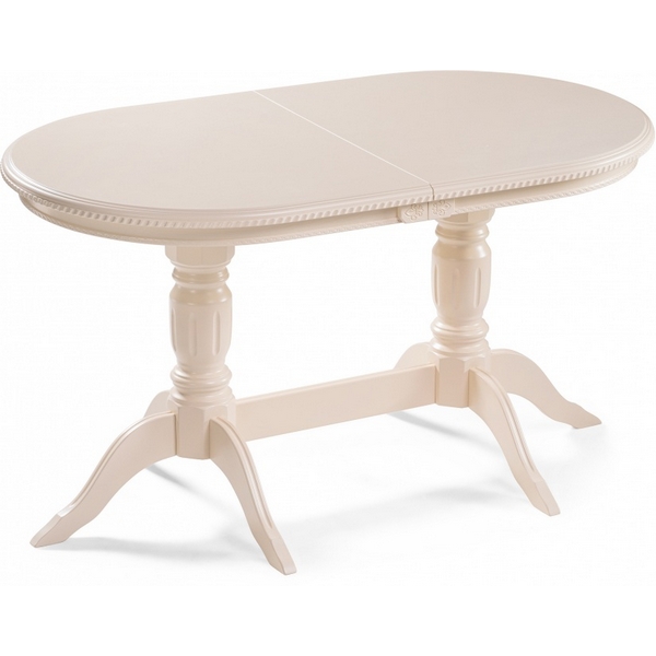 

Кухонный стол вставка-бабочка Эритрин Woodville (Массив бука, Шпон/Бежевый) 615227 (овальная столешница, 6 ножек), Эритрин 615227