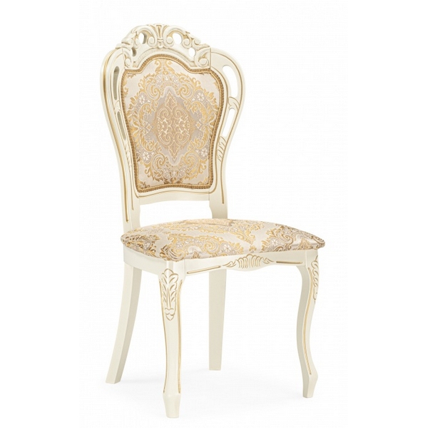 

Обеденный стул Woodville Bronte молочный / патина, 621180