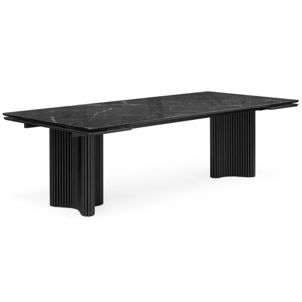 

Кухонный стол Woodville Мален 240x110 дарк / черный, 621185