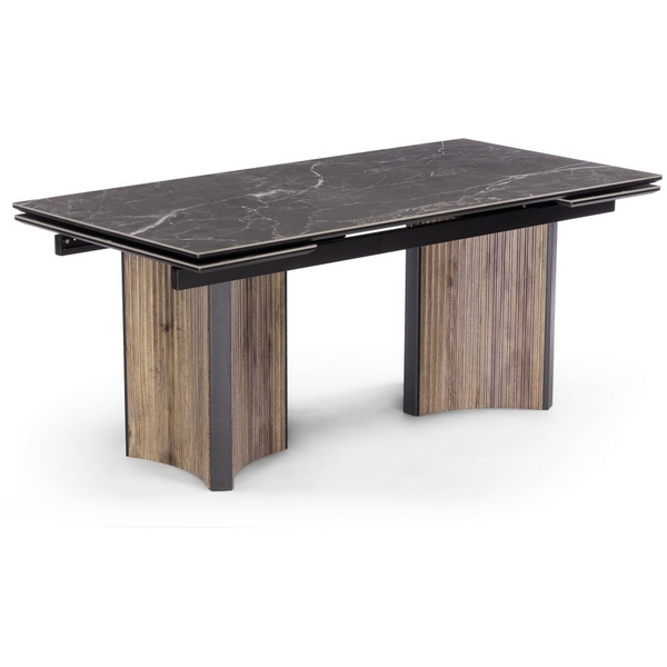 

Кухонный стол Woodville Саливан 180x90 nero marquina / дуб бомонд лофт, 621202