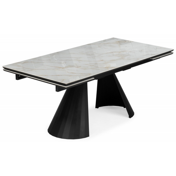 

Керамический стол Шелтон 180(260)x90 carla larkin / черный 621513 Woodville, 621513