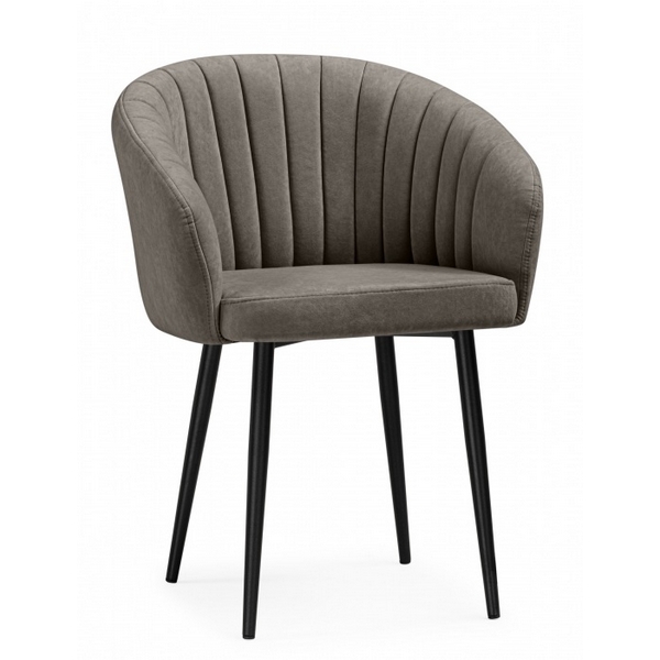 Изображение товара Обеденные стулья Моншау Marseille 16, металлический каркас, велюр, черный