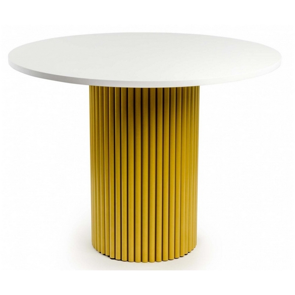 

Кухонный стол Notta Барел 90 белый / золото, 622990