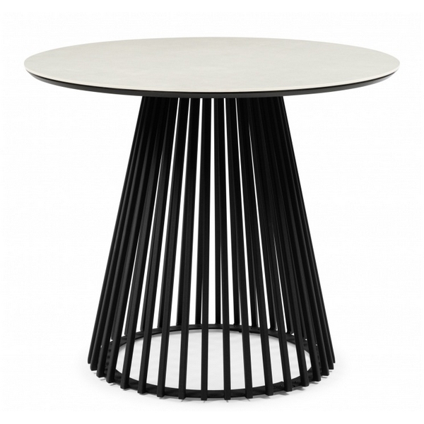 

Керамический стол Нэнси 90 carmen light grey / черный 625913 Notta, 625913