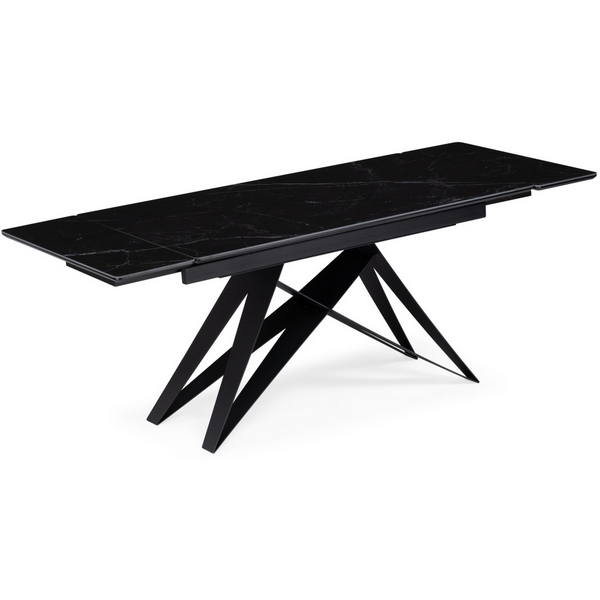 Изображение товара Кухонный стол Notta Блэкберн 140(200)х80 черный мрамор