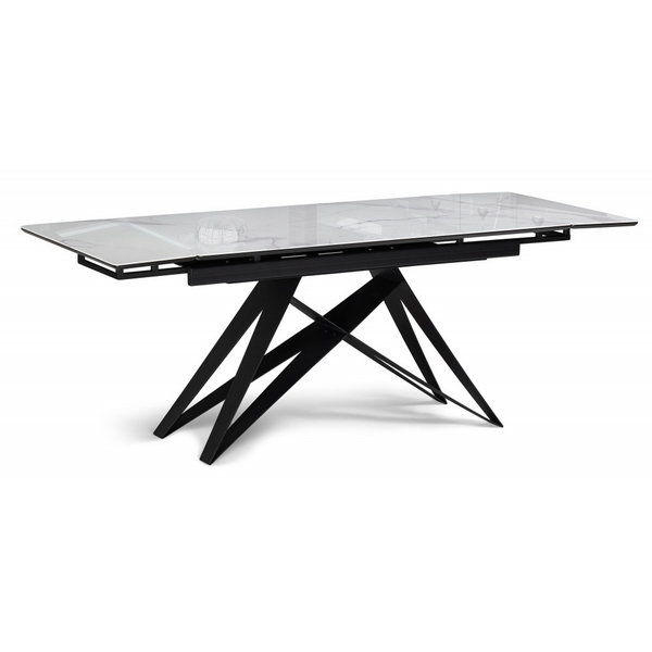 

Кухонный стол Notta Блэкберн 140(200)х80 кристл белый мрамор / черный, 625936