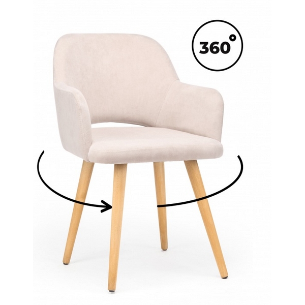 

Стул деревянный Эолин 360 латте (glory 10) / светлое дерево 631701 Notta, 631701