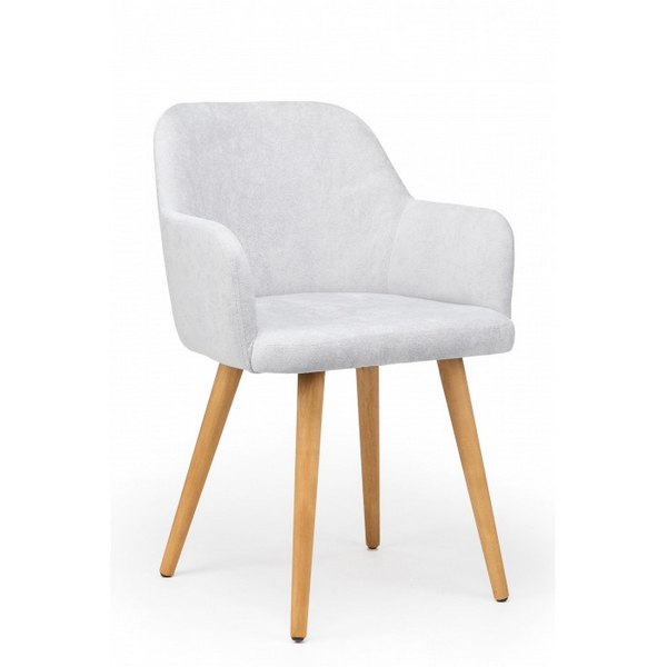 Изображение товара Обеденный стул Notta 631773 из светлого дерева и велюра, стиль модерн