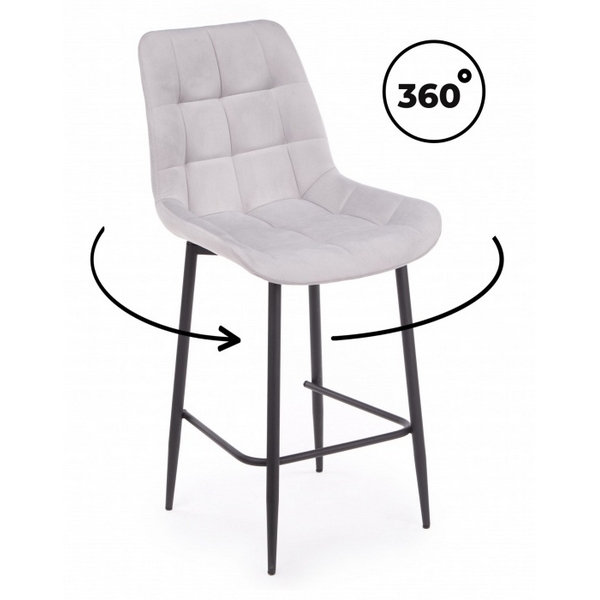 

Барный стул Челси 360 светло-серый (zd 960) / черный np 632545 Notta, 632545